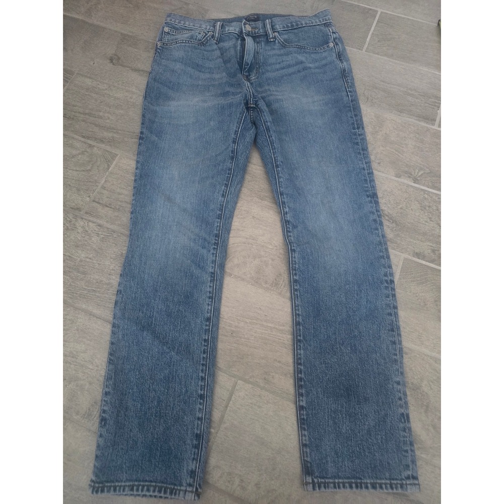 J.Crew Flex Slim Fit Jeans Mens 32x30 Medium Wash Blue Denim Stretch‎ Pants